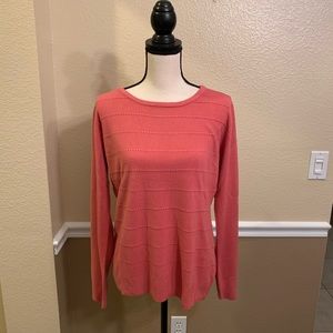 Karen Scott Luxsoft Ottoman Sweater Pink Orchid PL